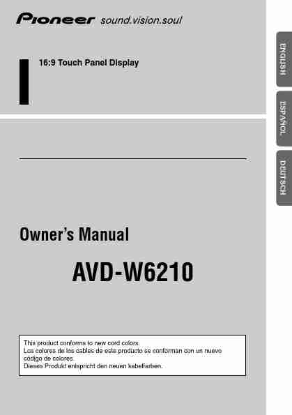 Pioneer Car Video System AVD-W6210-page_pdf